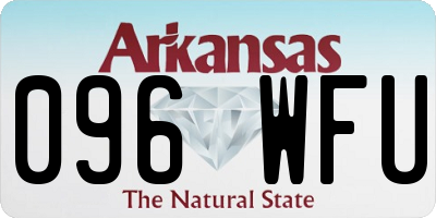 AR license plate 096WFU