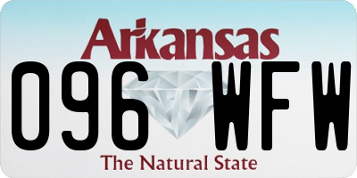 AR license plate 096WFW