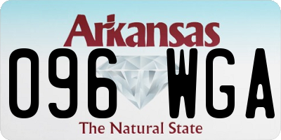 AR license plate 096WGA
