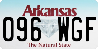 AR license plate 096WGF