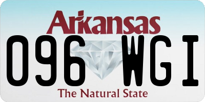 AR license plate 096WGI