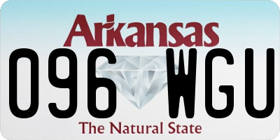 AR license plate 096WGU