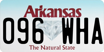 AR license plate 096WHA