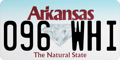 AR license plate 096WHI