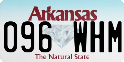 AR license plate 096WHM