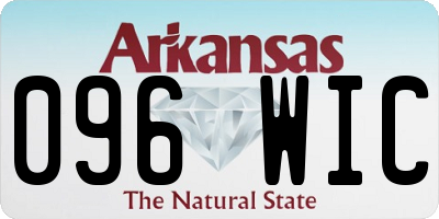 AR license plate 096WIC