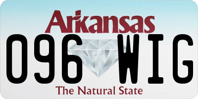 AR license plate 096WIG