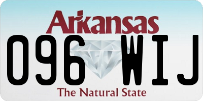 AR license plate 096WIJ