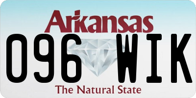AR license plate 096WIK
