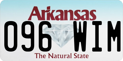 AR license plate 096WIM