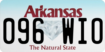 AR license plate 096WIO