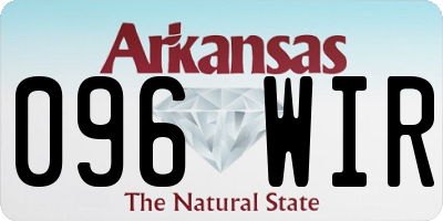 AR license plate 096WIR