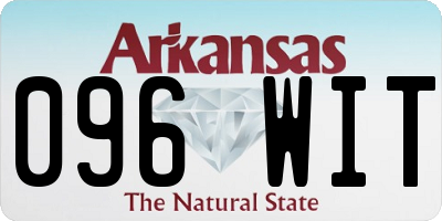 AR license plate 096WIT