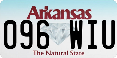 AR license plate 096WIU