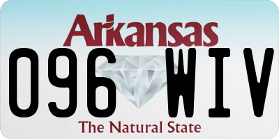 AR license plate 096WIV