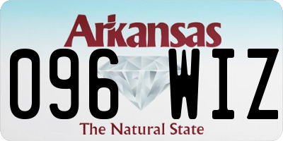 AR license plate 096WIZ