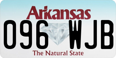 AR license plate 096WJB