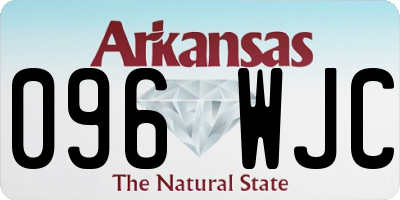 AR license plate 096WJC