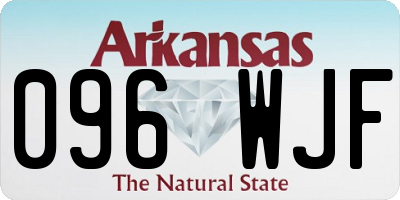 AR license plate 096WJF
