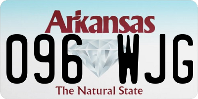 AR license plate 096WJG