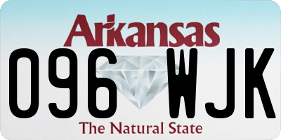 AR license plate 096WJK