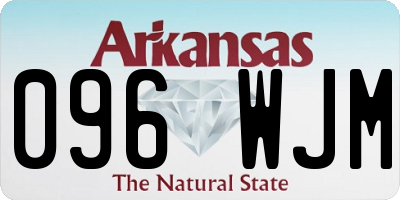 AR license plate 096WJM