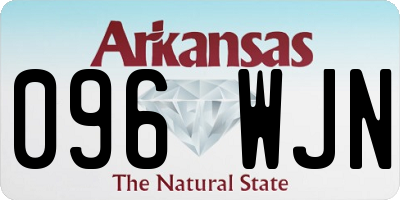 AR license plate 096WJN