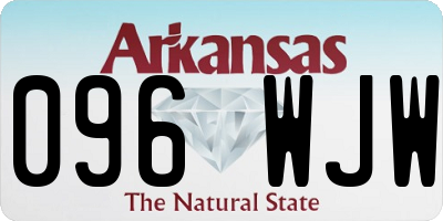 AR license plate 096WJW