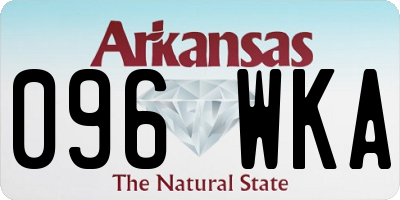 AR license plate 096WKA