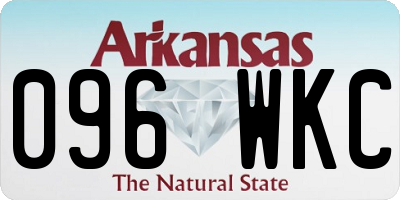 AR license plate 096WKC