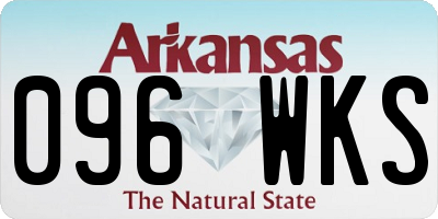 AR license plate 096WKS