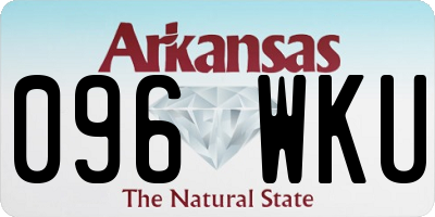 AR license plate 096WKU