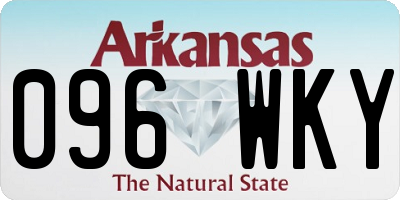 AR license plate 096WKY