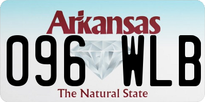 AR license plate 096WLB