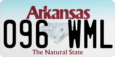 AR license plate 096WML