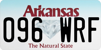 AR license plate 096WRF