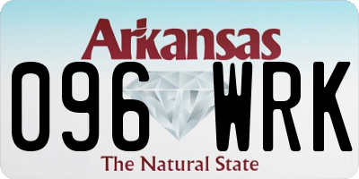 AR license plate 096WRK