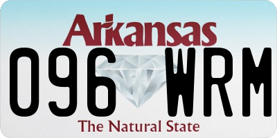 AR license plate 096WRM