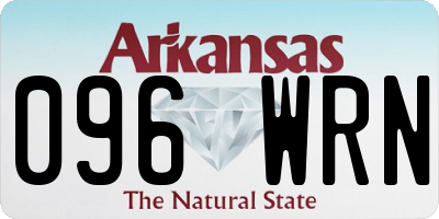 AR license plate 096WRN