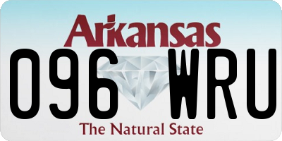 AR license plate 096WRU