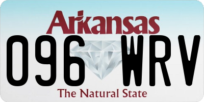 AR license plate 096WRV