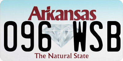 AR license plate 096WSB