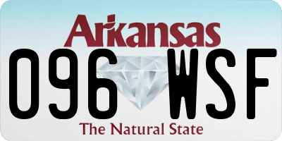 AR license plate 096WSF