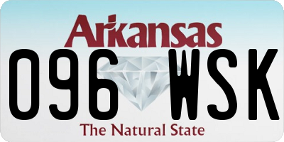 AR license plate 096WSK