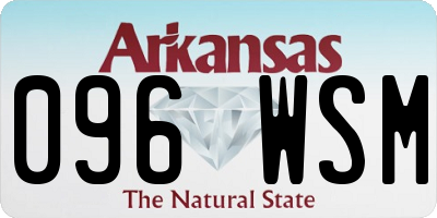 AR license plate 096WSM