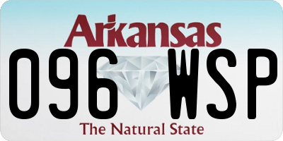 AR license plate 096WSP