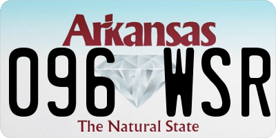 AR license plate 096WSR