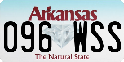 AR license plate 096WSS