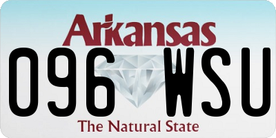 AR license plate 096WSU