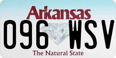 AR license plate 096WSV